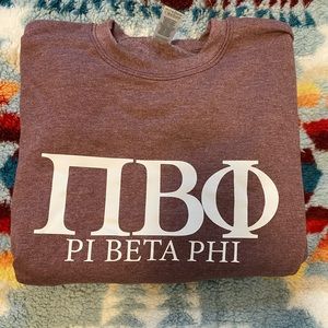 Purple Pi Beta Phi Sorority Crewneck